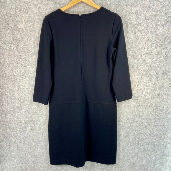 Brooks Brothers Womens Long Sleeve Sheath Dress Black Size 2 - Picture 11 of 11